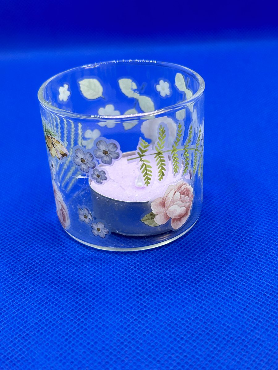 2 inch tealight with lavender tealight 