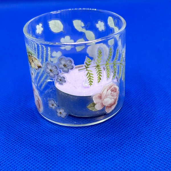 2 inch tealight with lavender tealight 