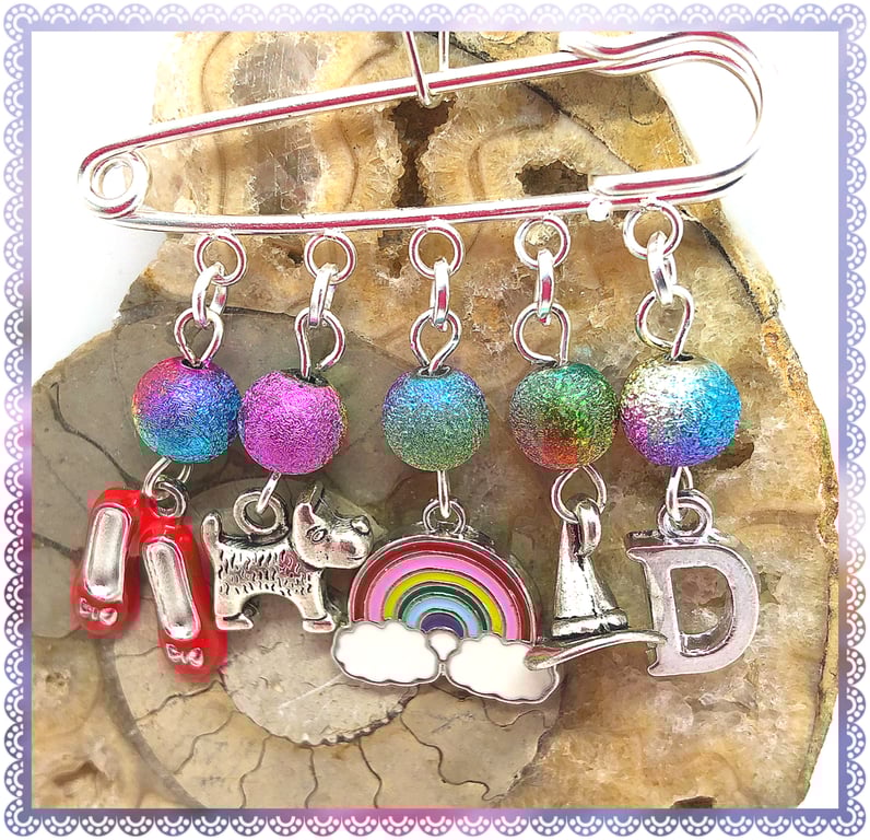 OOAK Over the rainbow pin