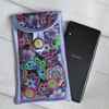 Funky Purple Floral Glasses or Phone Case