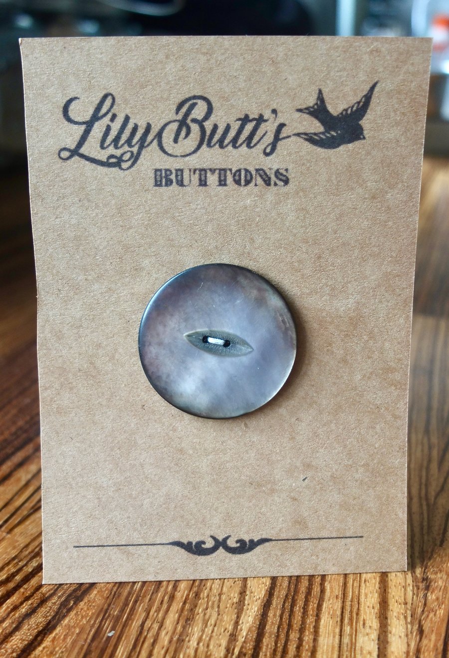 Large Vintage Mother of Pearl Button 44mm