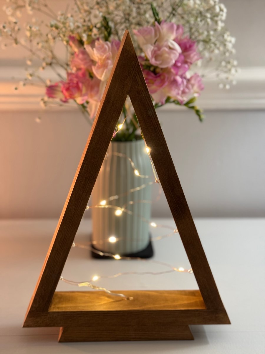 Handmade wooden Christmas tree