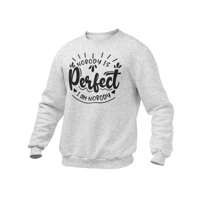 Nobody Is Perfect, I Am Nobody - Funny Sarcastic JUMPER