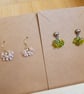 Handmade Peanut Glass Bead Bracelet & Earrings  - Image 4