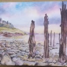 Holy Island greetings card