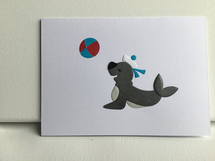 A cute seal card for any occasion. CC391