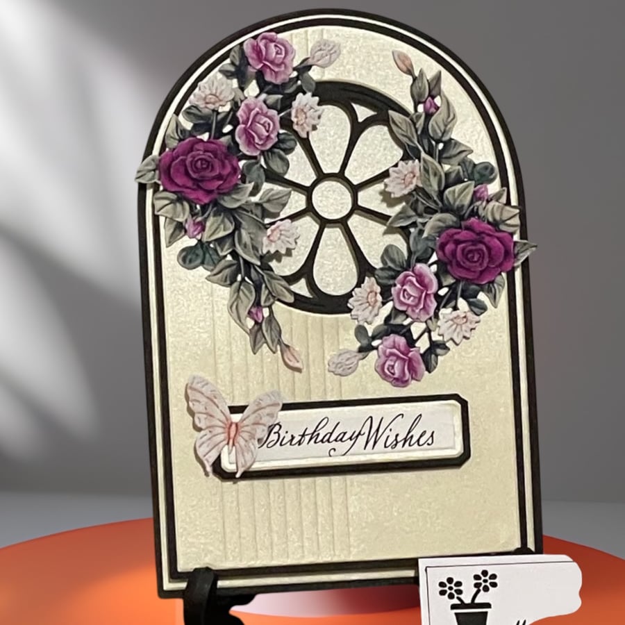 Handmade Decoupage Greeting Card, Happy Birthday to a Special Friend Card