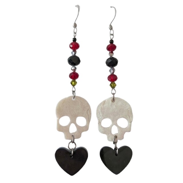 Resin Earrings - Skulls