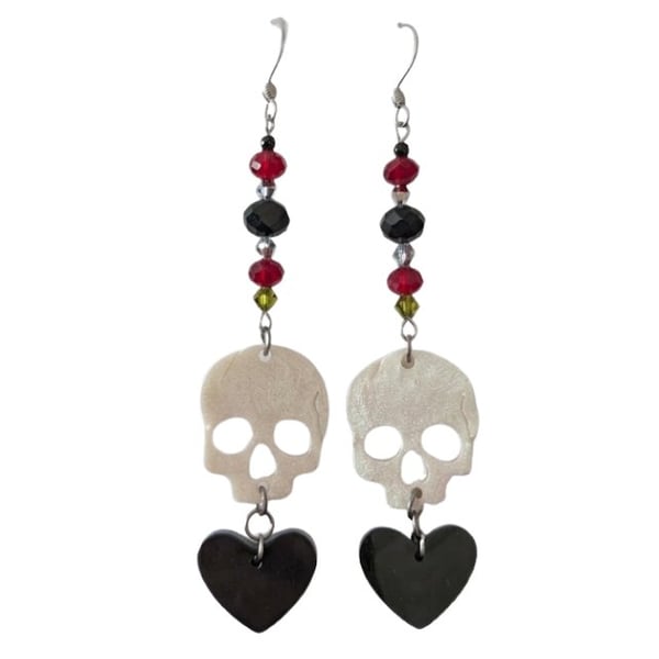 Resin Earrings - Skulls
