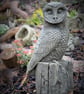 Bernie the Barn Owl Stone Garden Ornament - Image 1