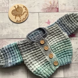 Hand knitted Baby Cardigan 