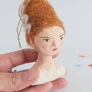 Spun Cotton Bride of Frankenstein Halloween Decoration