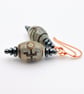 Tibetan Style Dzi Etched Agate Earrings, Birthday, Anniversary, Gifts For Her 