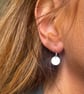 Sterling Silver Disc Earrings  - Image 1