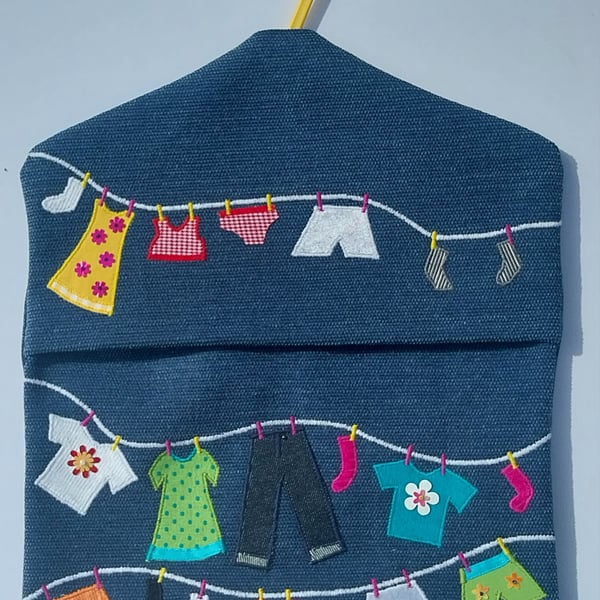 The odd black sock - washing line pegbag