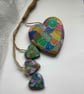 4 hanging abstract wooden hearts  - Image 5