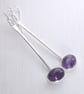 Long dangle amethyst earrings - Image 6