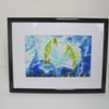 Encaustic Art Painting Seahorses Original Art SALE