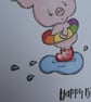 Birthday Card - Pig in a Puddle - Image 5