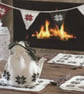 VINTAGE KNITTING PATTERN Snowflake Tea Cosy Set - Image 1