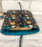 Moon & Stars Fabric Book Sleeve with Ties - Image 2