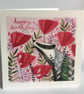 Poppy Badger Card - Image 1
