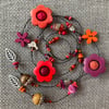 “Autumn Berries” lariat necklace