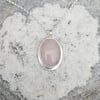 Rose Quartz Lotus Necklace 
