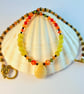 Agate, Aventurine & Unakite Necklace With Swarovski Crystals - Handmade In Devon - Image 6