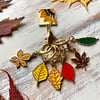 Stitch markers for crochet & knitting autumn leaves