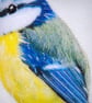 Bluetit, little 3D fabric Blue tit, Blue tit picture, gift, ornament - Image 5