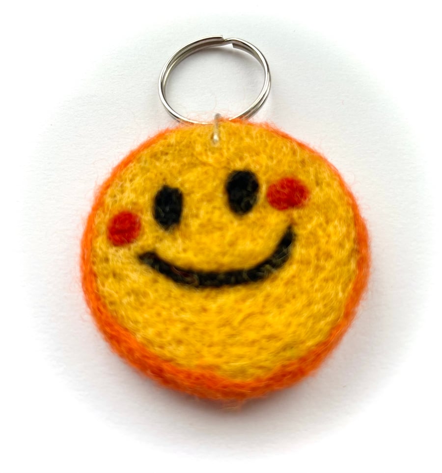 Sunshine Keyring - Needlefelted