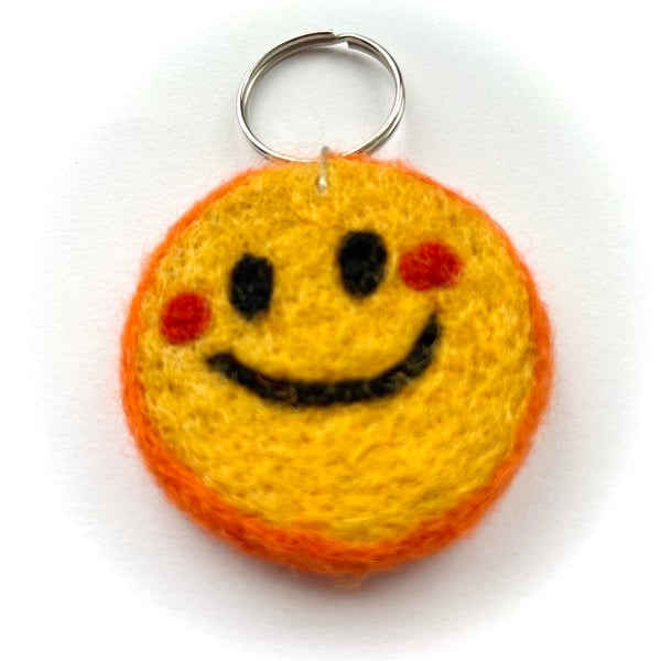 Sunshine Keyring - Needlefelted