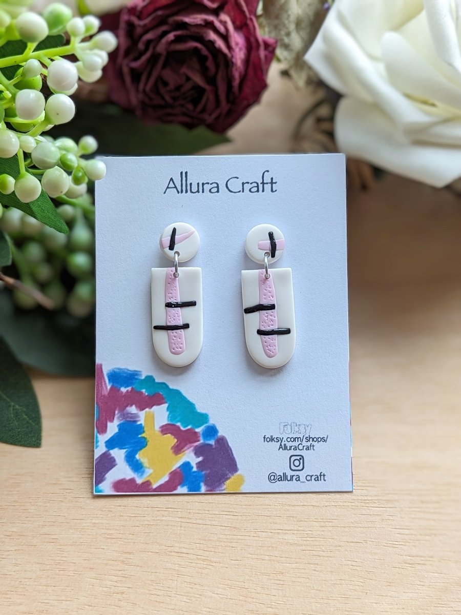 Abstract Japanese Line Earrings