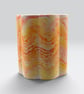 Sunrise Orange Yellow & Red Marbled Wine Cooler Handmade 750ml Bottle Cooler - Image 10