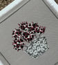 Embroidered, appliqué greetings card, with envelope. Blank inside. - Image 2