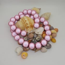 NL12 - pink miracle bead necklace