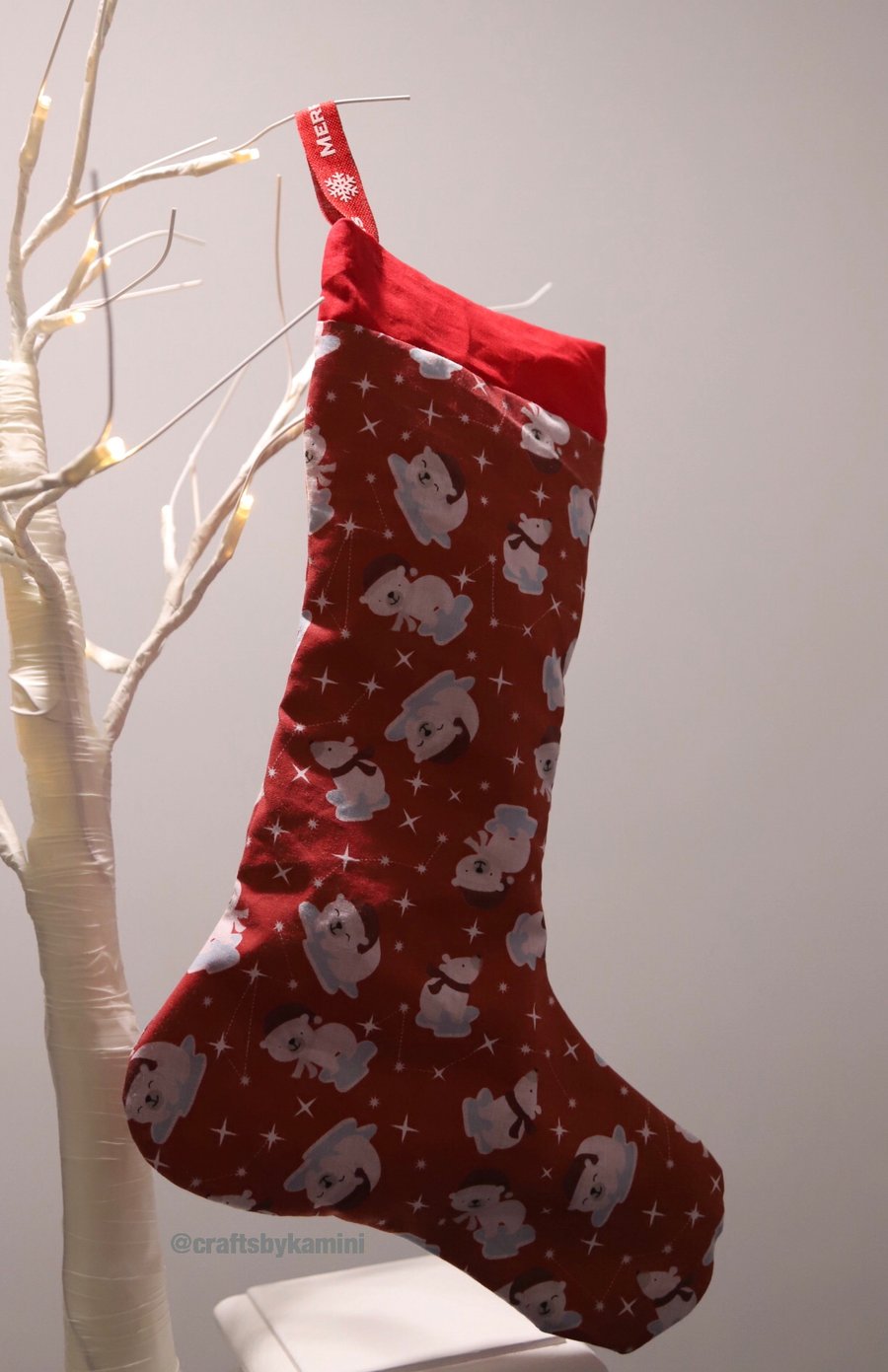 Bear Christmas Stocking