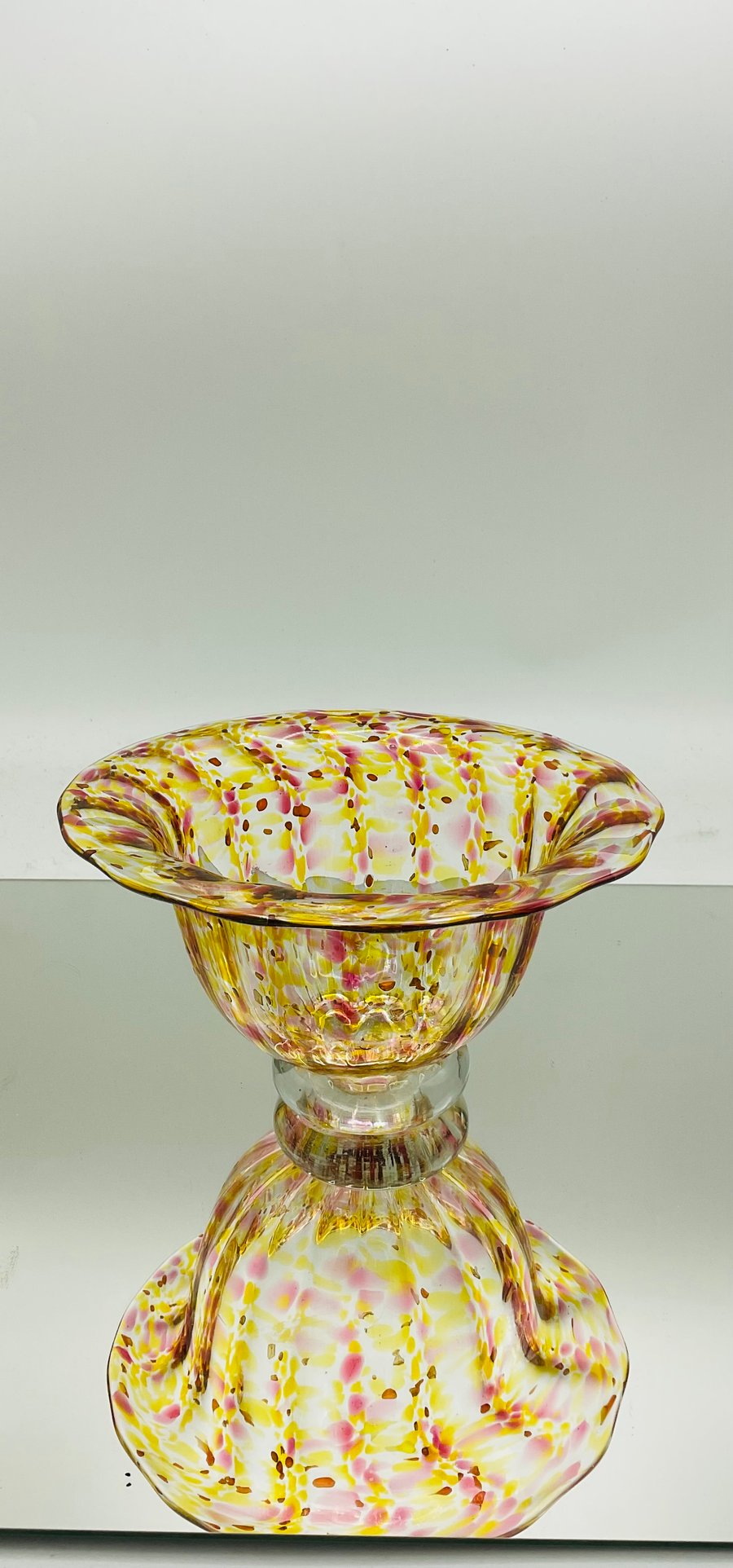 Amber Ruby Urchin Bowl