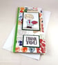 Handmade collage schoolboy thank you teacher card - Image 6