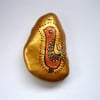 RESERVED FOR JAN Gold bird stone