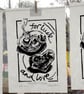 'Hag and Heart Stones', Lino Print on Hosho Paper (VE2) - Image 4