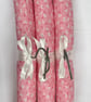 Pink Floral Padded Clothes Hangers x3 - Image 3