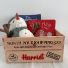 Personalised Christmas Eve Box, Wooden Crate, Hamper, December box
