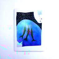 Narwhal Soul Card - READY TO SHIP