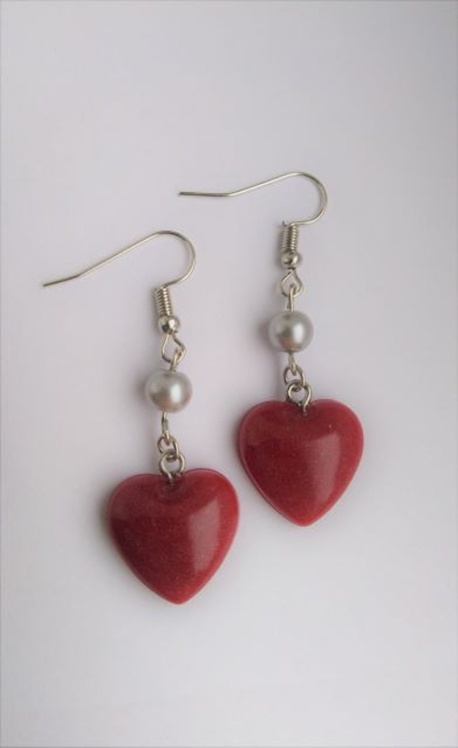 Red Heart Earrings