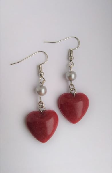 Red Heart Earrings