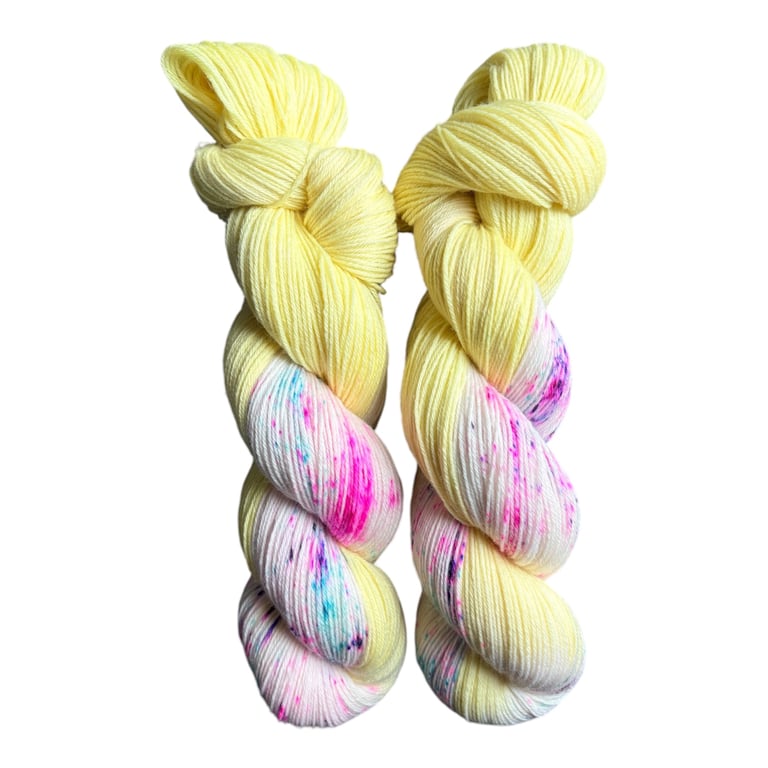 Hand dyed sock yarn