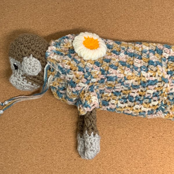 Dog Jumper, crochet with adjustable neck
