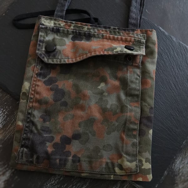 recycled cloth bag - camouflage handbag